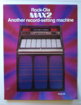 Rock Ola Max 2 Model 481 Jukebox Flyer Original Phonograph Music Artwork... - $27.55