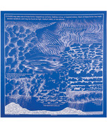 Printed Image Clouds Bandanna 22&quot; x 22&quot; Royal Blue Educational cumulus s... - $215.32 MXN