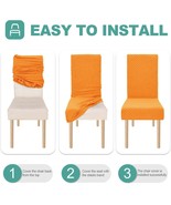 new Set of 6 Pcs DINING CHAIR COVERS Stretch Spandex Seat Home Slipcover... - $586.25 MXN
