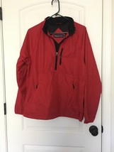 PGA Tour Golf Men’s 1/4 Zip Jacket Coat Pullover Size Small Red - $45.54