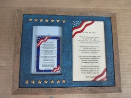 Boyds Bears My Dad My Hero 27328 Resin Patriotic Single Image Picture Frame - £36.33 GBP
