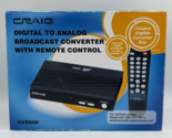Craig Analog to Digital Broadcast Converter CVD506 Remote Control - $19.34