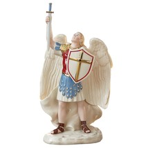 Lenox Saint Michael The Archangel Figurine Angel St George Military Police NEW - £137.32 GBP