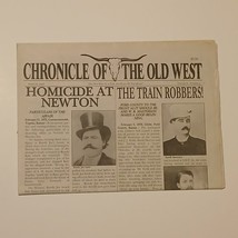 Chronicle of the Old West February 2008 Ho at Newton , The Train Robbers! - $149.98 MXN