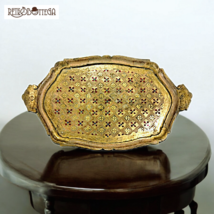 Florentine tray in baroque style glove box from the second half of the 1... - $56.51