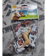 Vintage 1980 16 Piece Hand Painted Farm Animals by Figure World - Unopened - $21.83