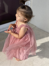 Dusty Pink baby tulle dress, Toddler Tulle Dress, Toddler birthday dress... - £27.96 GBP