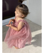 Dusty Pink baby tulle dress, Toddler Tulle Dress, Toddler birthday dress... - £27.64 GBP