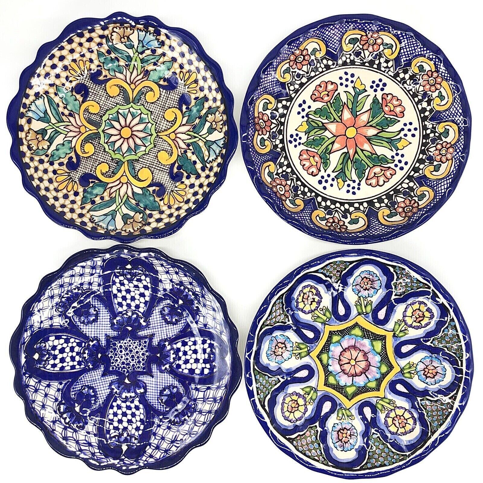 Primary image for Four Pottery Barn DEL SOL MELAMINE Dinnerware PLATES NWOT 10.25 DISCONTINUED #2