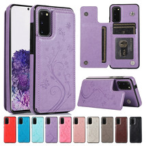 For Samsung S21 Ultra/Note 20/S20/S10 Leather Wallet Magnetic Flip cover Case - £43.32 GBP