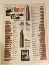 1982 Nosler Trophy Grade Bullet Vintage Print Ad Advertisement pa12 - £5.34 GBP