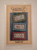 Giggles Quilt Pattern for 3 wall hangings by Country Threads 21&quot; x 12&quot; Each #589 - £7.58 GBP