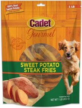 Cadet Gourmet Sweet Potato Steak Fries for Dogs 3 lbs (3 x 1 lb) Cadet Gourmet S - £65.02 GBP
