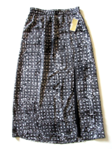 NWT MICHAEL by Michael Kors Dot Print in Black Ivory Slit Maxi Skirt S $99.50 - £15.18 GBP