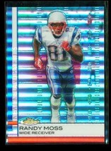 2009 Topps Finest Blue Refractor 36/429 Randy Moss #21 Patriots Football - $34.64