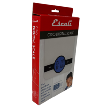 Escali Ciro Digital Kitchen Scale White With Blue Background Color New O... - $13.34