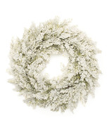 Snowy Flocked Pine Wreath 24&quot;D - $100.04 CAD