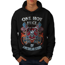 Hot American Steel Biker Sweatshirt Hoody  Men Hoodie - £16.67 GBP