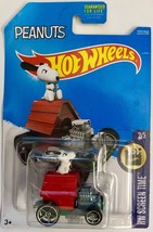 Hot Wheels SNOOPY Peanuts Dog House Drag Car HW Screen Time 2016 New on ... - £7.07 GBP