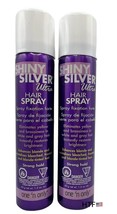2x Travel Size One &#39;N Only Shiny Silver Ultra Hair Spray Strong Hold 1.5 oz - £23.64 GBP