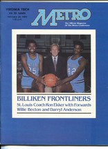 Virginia Tech vs St Louis NCAA Basketball Game Program2/20/1982-Cassell Colis... - £43.42 GBP