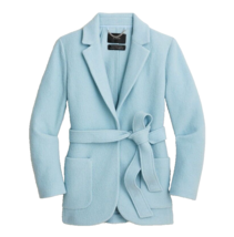 NWT J.Crew Wrap Blazer-Jacket in Dusty Shale Blue Italian Boiled Wool 2 - £124.64 GBP