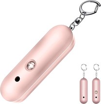 Rose Gold Personal Alarm Keychain Emergency Siren LED Flashlight - £7.89 GBP