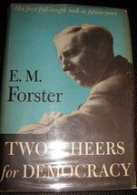 E M Forster Two Cheers Democracy With Dust Jacket 1st US Edition  - £21.41 GBP