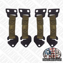 (4) Military Humvee X-Door Limiter Straps Green 2 L/R M998 Straight Nylo... - $157.95