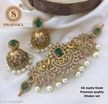 Kundan South Temple Necklace haar Mala Jewelry Set Party Fashion Wedding... - £33.96 GBP