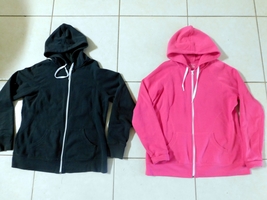Sweatshirts/Hoodies TEK GEAR Women&#39;s  Lot of 2 Dark Grey – Hot Pink Zip-Up  Hood - £17.68 GBP