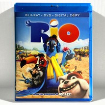 Rio (Blu-ray/DVD, 2011, Widescreen) Like New !   - £4.64 GBP
