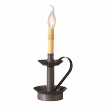 Plantation Candlestick light in Kettle Black Tin image 2