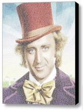 Amazing Willy Wonka Pure Imagination song Lyrics Mosaic 9X11 inch Framed Display - £15.07 GBP