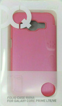 Oem Pink New Xqisit Phone Folio Case Rana For Samsung Galaxy Core Prime LTE/VE - £5.69 GBP