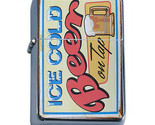 Vintage Poster D249 Windproof Dual Flame Torch Lighter Ice Cold Beer On Tap - $16.78