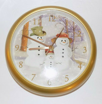 Feldstein Christmas Carol Clock 8.5&quot; Diameter Plays 12 Carols - £14.79 GBP