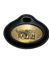 Vintage Rare Raven Golf Club Phoenix, AZ Leather And Metal Golf Bag Tag - £19.37 GBP