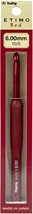 Tulip Etimo Red Crochet Hook W/ Cushion Grip-Size 10/6.00mm - £14.06 GBP