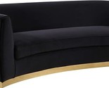Julian Collection Modern | Contemporary Velvet Upholstered Sofa With Sta... - $3,000.99