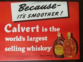 Vintage 1939 Calvert Blended Whiskey Full Page Original Ad - 422 - £5.30 GBP