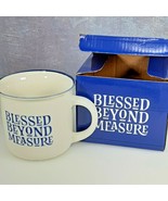 Ceramic Family &amp; Religious Stoneware Beverage Mugs - Blessed Beyond Measure - £10.26 GBP