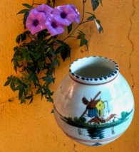Royal Holland Gouda Pottery Zuid Tiny Pot Vase, Vintage Dutch Ceramic - $27.99