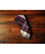 Polo Ralph Lauren Blue Label Vtg Plaid Cotton Neck Tie Green Pony USA Re... - $38.20 CAD