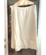 Ashley Stewart Midi Skirt  White Flare Pull On Side Zip Size 16W - $16.23 CAD