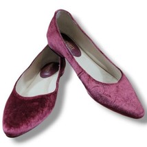 Nine West Shoes Size 7.5 M Women&#39;s Flats Velvet Shoes Ballet Flats 2189 0517 EUC - £31.54 GBP