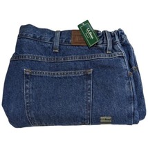 L.L.Bean Jeans Mens Size 46x29 Stone Washed Denim Stretch Natural Fit DB... - $68.73 CAD