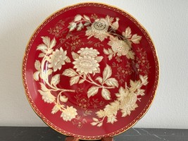 Vintage Wedgwood Ruby Tonquin Gold and Red Colors 8 1/4&quot; Salad Plate - £58.25 GBP