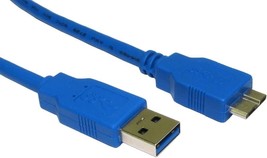 USB 3.0 DATA/SYNC CABLE FOR G-Tech 2TB G-Dock ev Thunderbolt External Ha... - £3.95 GBP
