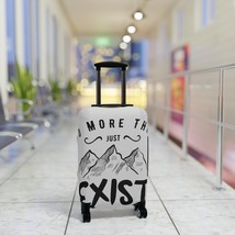 Luggage Cover &quot;Do More Than Just Exist&quot; Motivational Travel Accessories - $28.84+